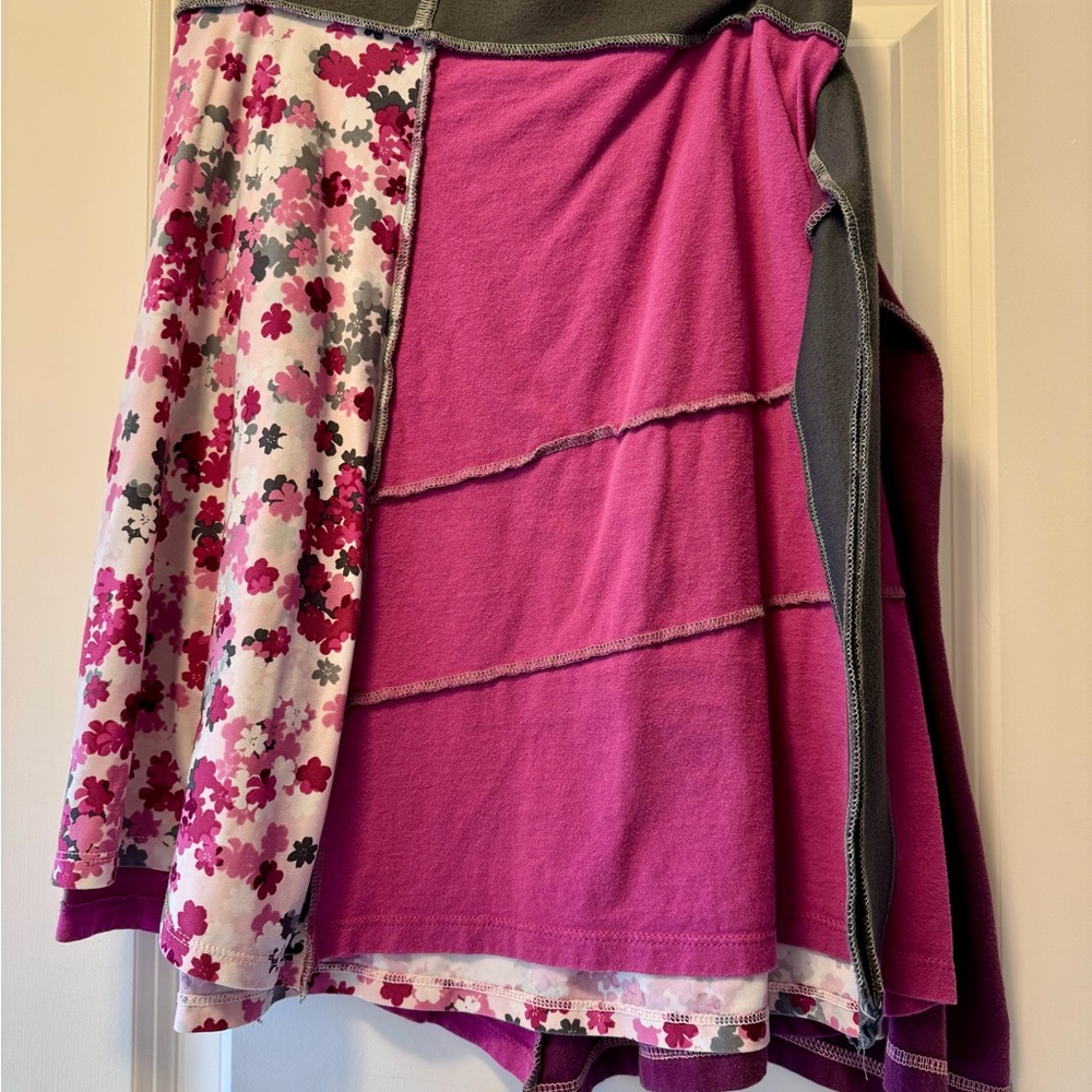 Handmade Upcycled Floral Patchwork Skirt